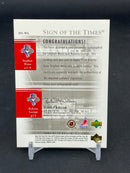 2004 UPPER DECK SP AUTHENTIC - SIGN OF THE TIMES - S. WEISS / R. LUONGO - #DS-WL - #'D/100 - DUAL AUTOGRAPH