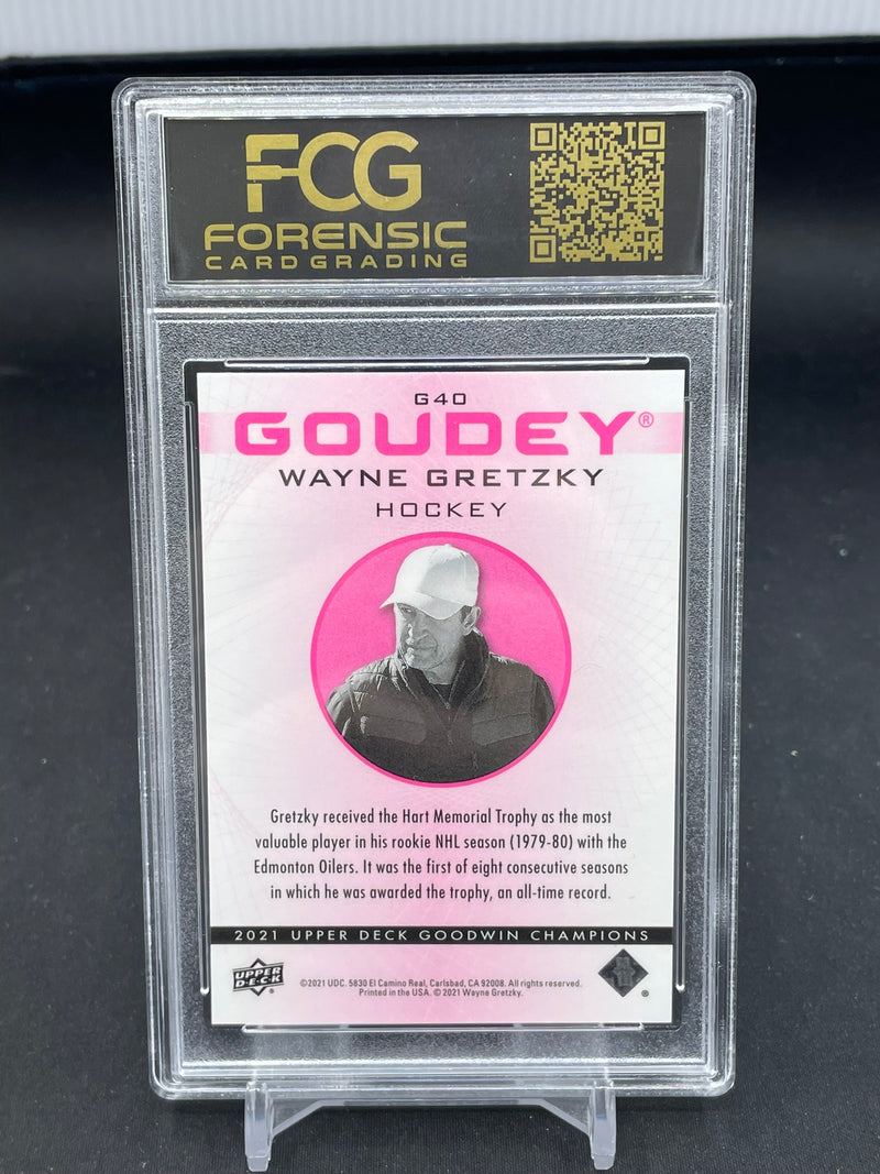2021 UPPER DECK GOODWIN CHAMPIONS - PLATINUM PINK TRAXX - GOUDEY - W. GRETZKY - #G40 - #'D/299 - FCG 9