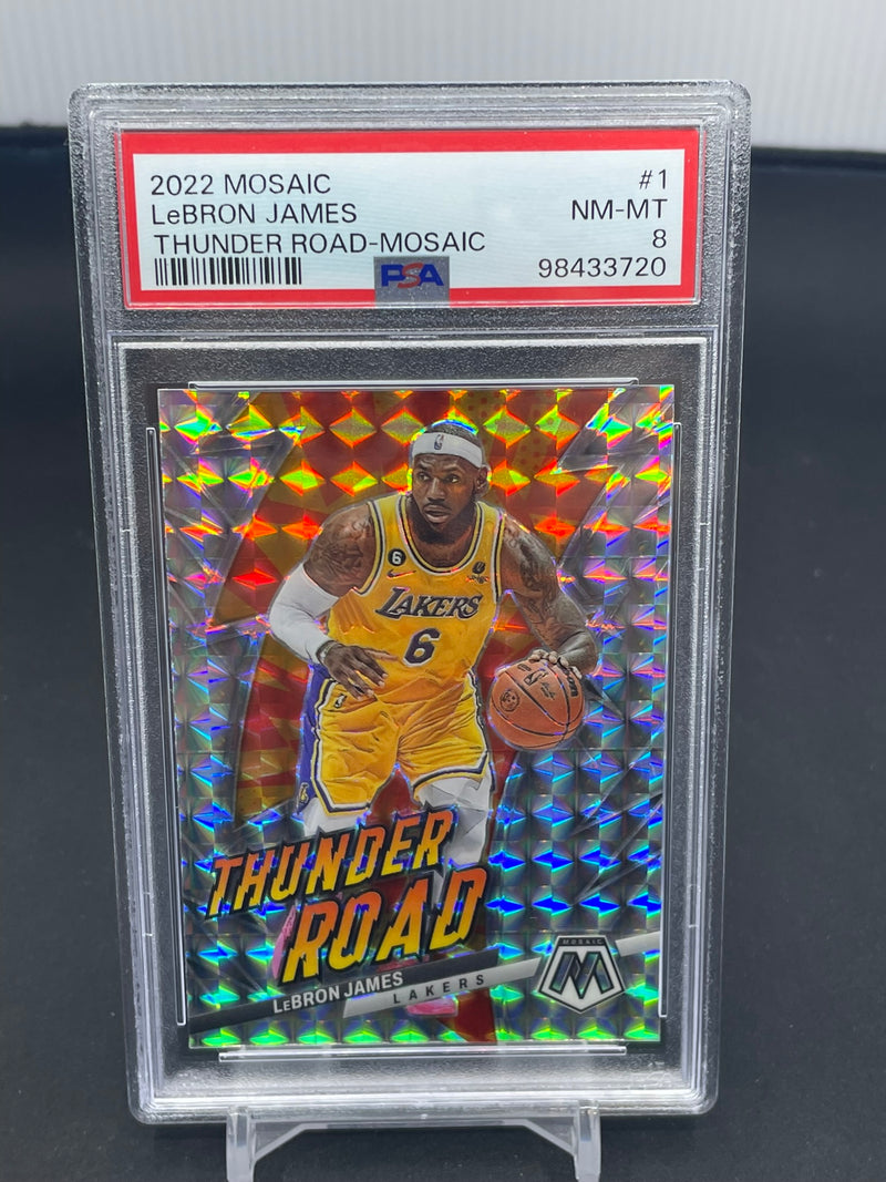 2022 PANINI MOSAIC - THUNDER ROAD MOSAIC PRIZM - L. JAMES -