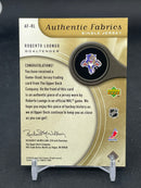 2005 UPPER DECK SP GAME USED - GOLD - AUTHENTIC FABRICS - R. LUONGO - #AF-RL - #'D/100 - RELIC