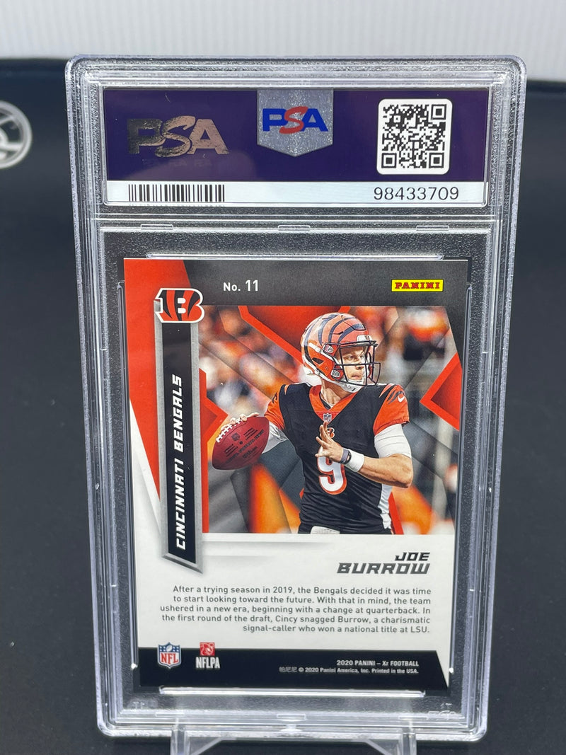 2020 PANINI XR - X-FRACTOR RED - J. BURROW - #11 - #'D/149 - PSA 9 - RC