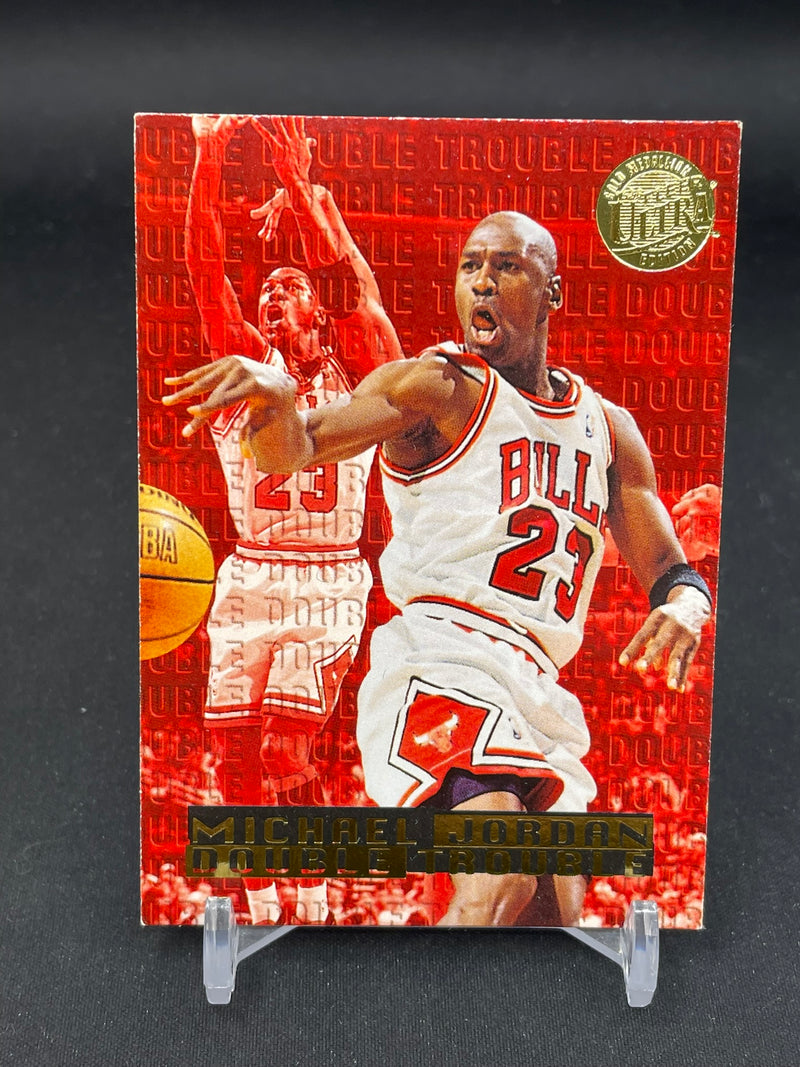1995 FLEER ULTRA - DOUBLE TROUBLE - M. JORDAN -