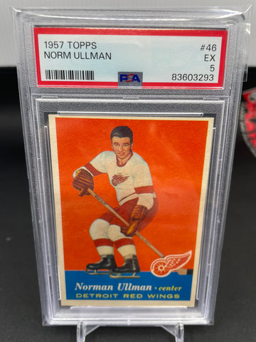 1957 TOPPS - N. ULLMAN - #46 - PSA 5 - RC