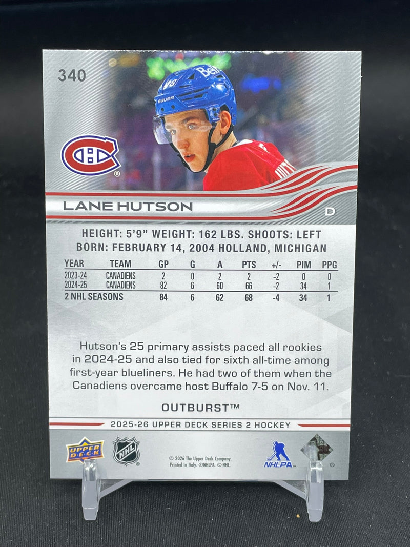 2025 UPPER DECK SERIES TWO - OUTBURST - L. HUTSON -