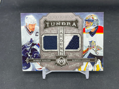 2006 UPPER DECK ARTIFACTS - TUNDRA TANDEMS - M. NASLUND / R. LUONGO - #TT-LN - DUAL RELIC