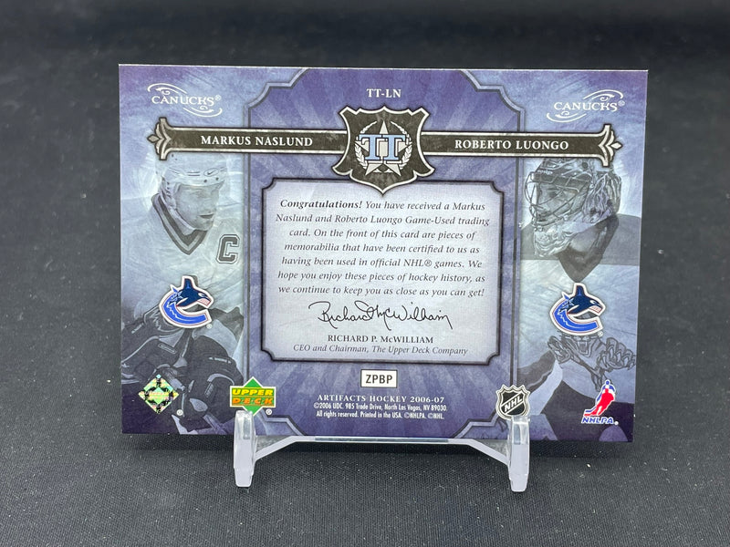 2006 UPPER DECK ARTIFACTS - TUNDRA TANDEMS - M. NASLUND / R. LUONGO -