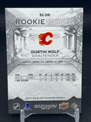 2023 UPPER DECK BLACK DIAMOND - RED - ROOKIE GEMS - D. WOLF - #RG-DW - #'D/100 - RC