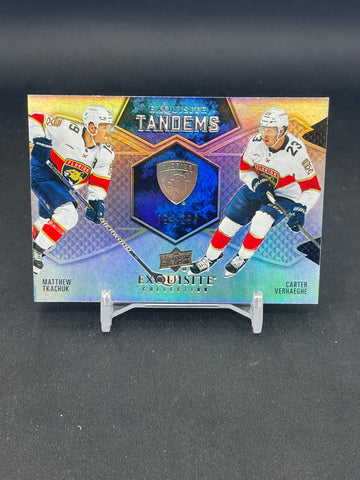 2023 UPPER DECK EXQUISITE - EXQUISITE TANDEMS - M. TKACHUK / C. VERHAEGHE - #ET-TV - #'D/299