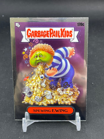 2022 TOPPS CHROME GARBAGE PAIL KIDS - NAME VARIANT - SPEWING EWING - #170C