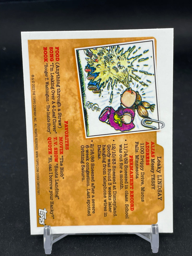 2022 TOPPS CHROME GARBAGE PAIL KIDS - NAME VARIANT - SPEWING EWING -