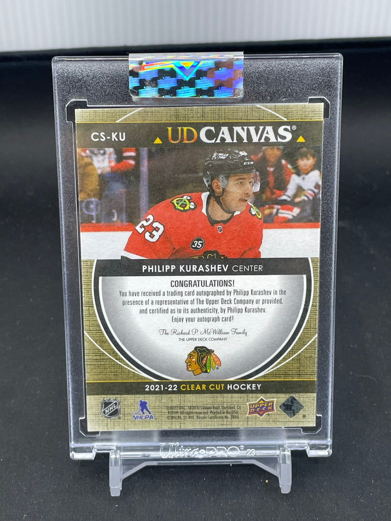 2021 UPPER DECK CLEAR CUT - UD CANVAS - P. KURASHEV - #CS-KU - #'D/23 - AUTOGRAPH