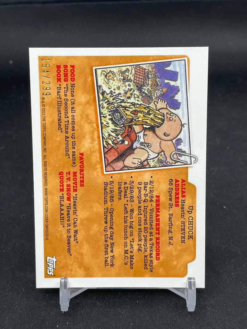 2022 TOPPS CHROME GARBAGE PAIL KIDS - GREEN - REPAIRED REX - #174B - #'D/299