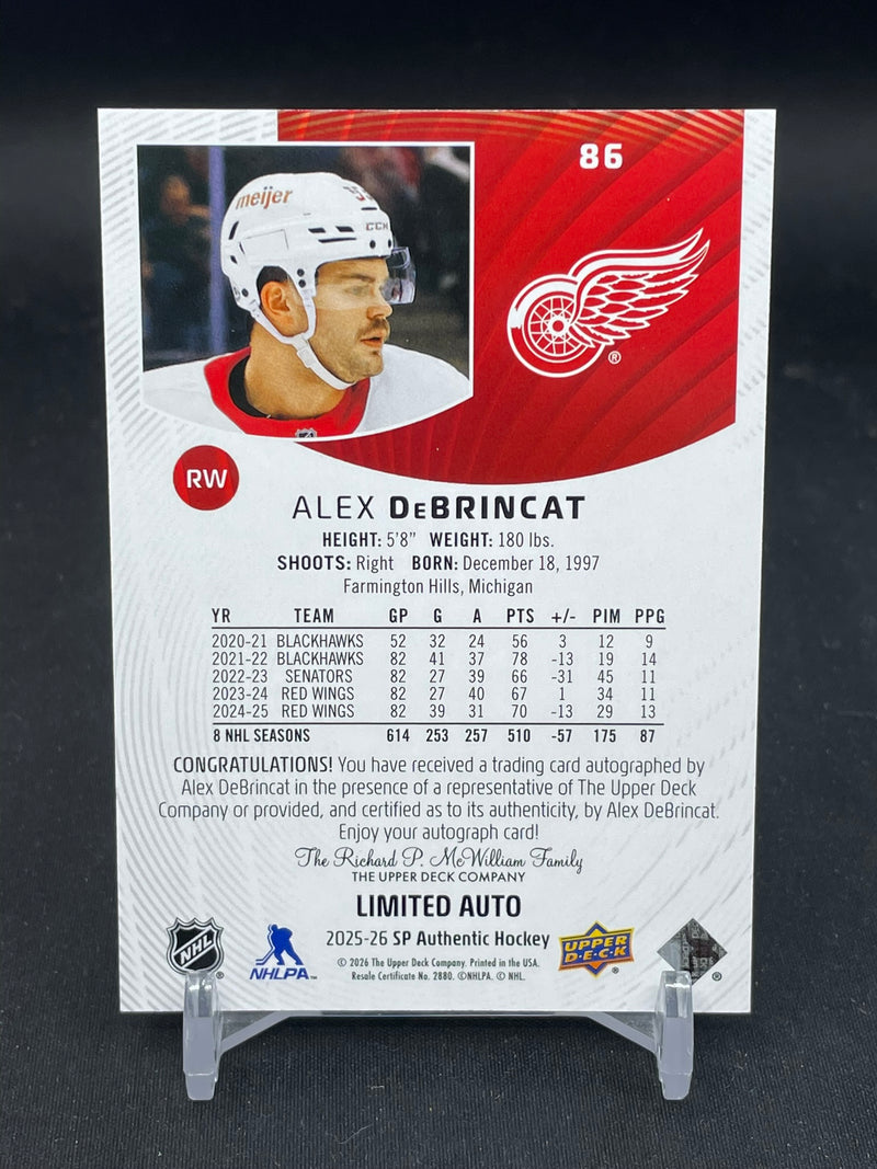 2025 UPPER DECK SP AUTHENTIC - LIMITED - A. DEBRINCAT -