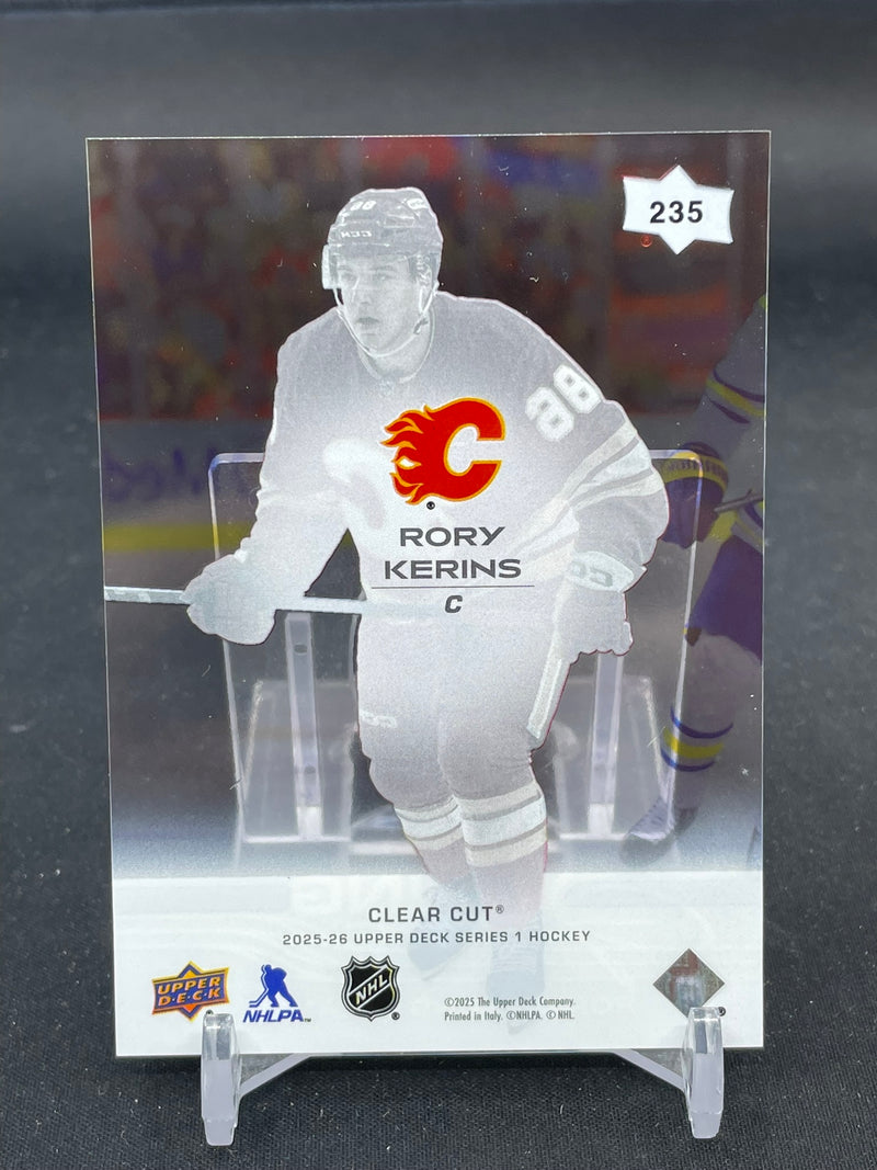 2025 UPPER DECK SERIES ONE - CLEAR CUT - YOUNG GUNS - R. KERINS -