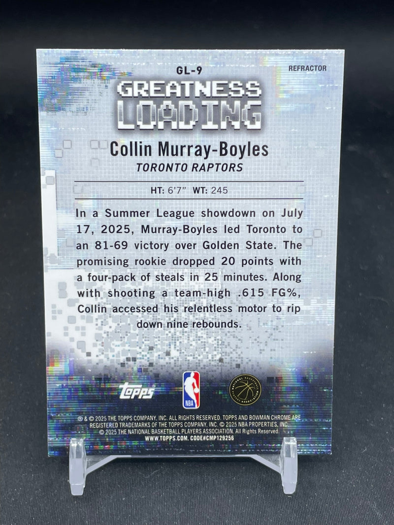 2025 TOPPS BOWMAN CHROME - REFRACTOR - GREATNESS LOADING - C. MURRAY-BOYLES -