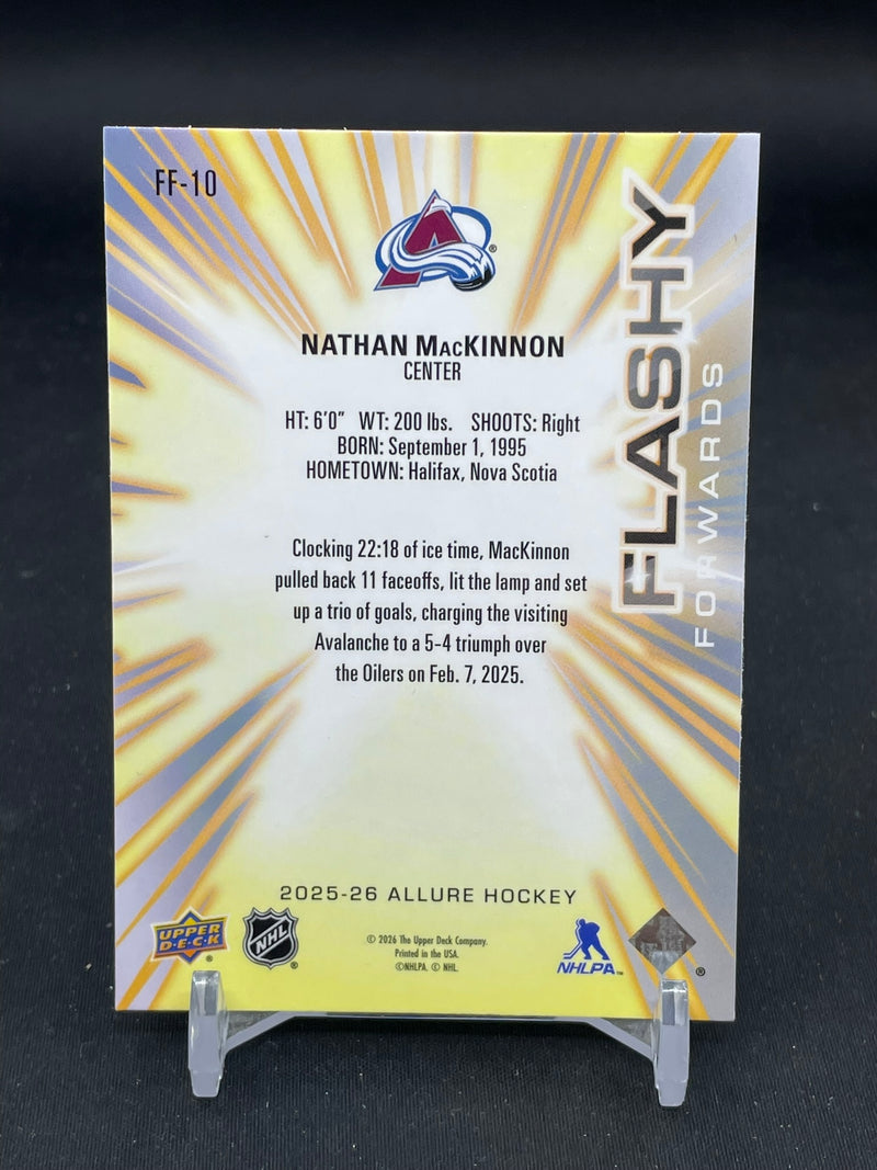 2025 UPPER DECK ALLURE - FLASHY FORWARDS - N. MACKINNON -