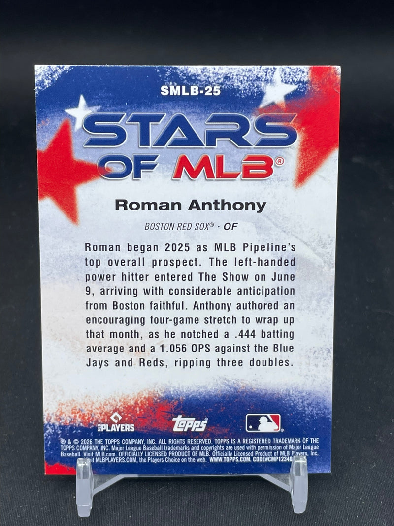 2026 TOPPS SERIES ONE - STARS OF MLB - R. ANTHONY -