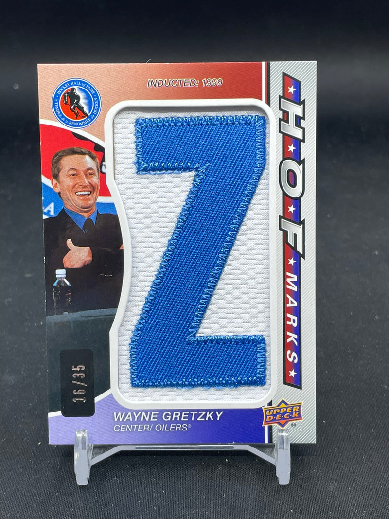 2024 UPPER DECK SP GAME USED - HOF MARKS - W. GRETZKY - #HOFM-WG - #'D/35 - RELIC
