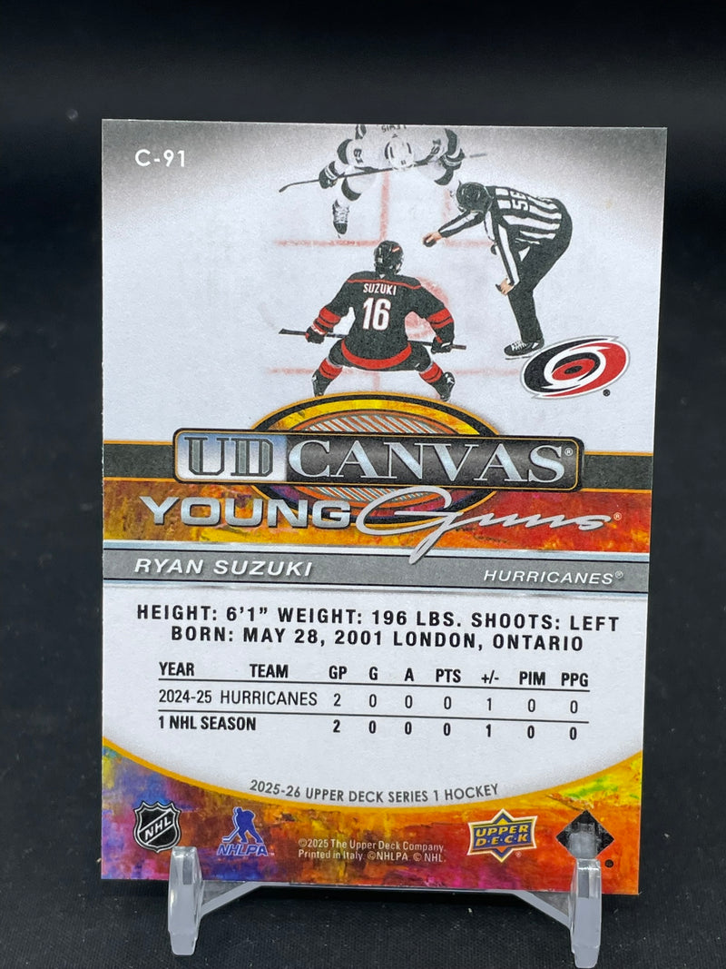 2025 UPPER DECK SERIES ONE - UD CANVAS - YOUNG GUNS - R. SUZUKI -