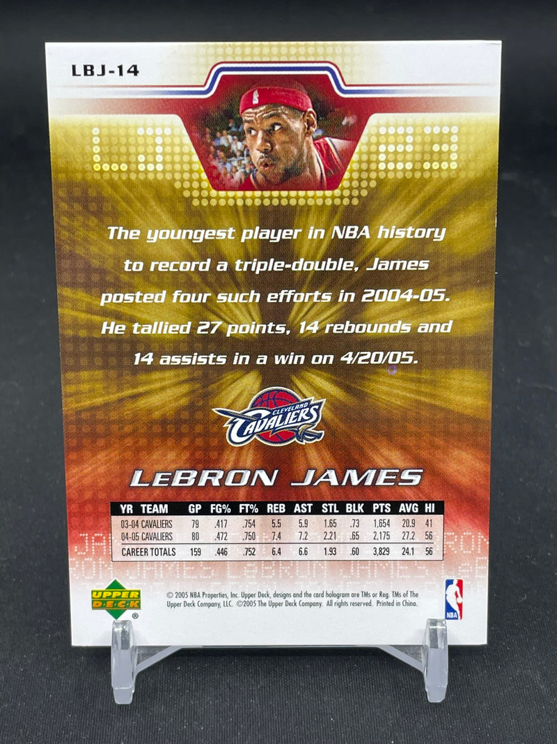 2005 UPPER DECK LEBRON JAMES COLLECTION - SINGLES - SELECT YOUR CARD