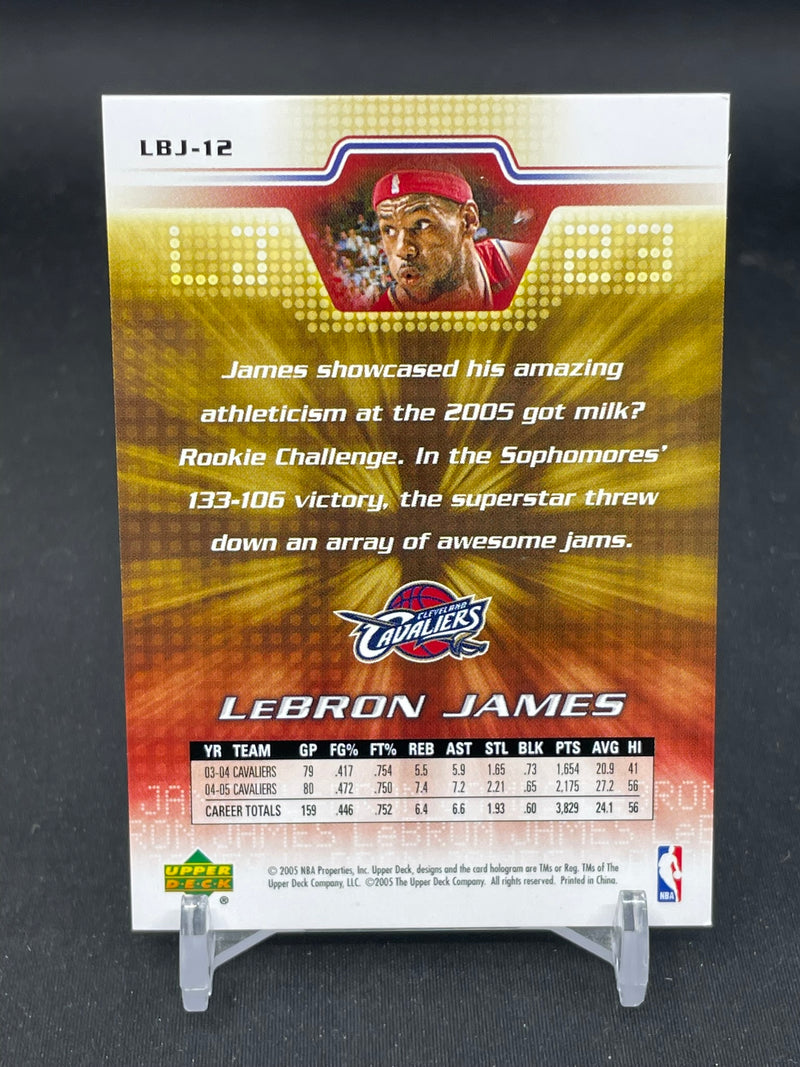 2005 UPPER DECK LEBRON JAMES COLLECTION - SINGLES - SELECT YOUR CARD