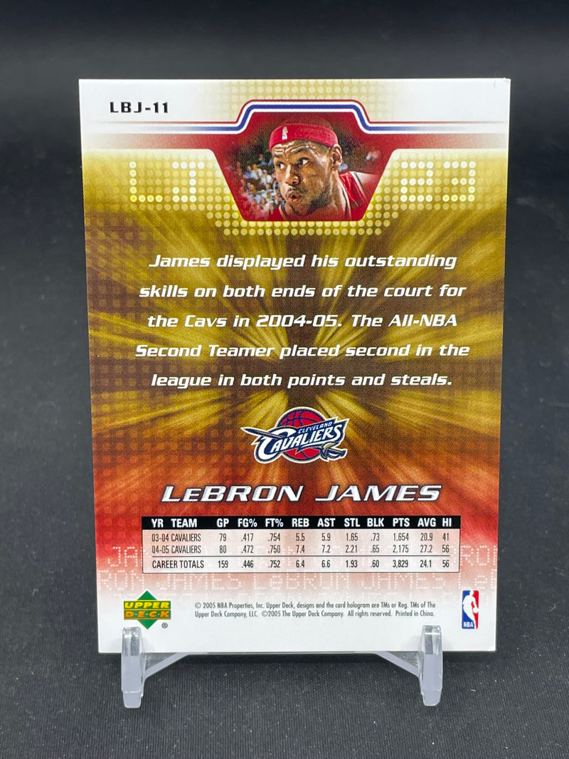 2005 UPPER DECK LEBRON JAMES COLLECTION - SINGLES - SELECT YOUR CARD