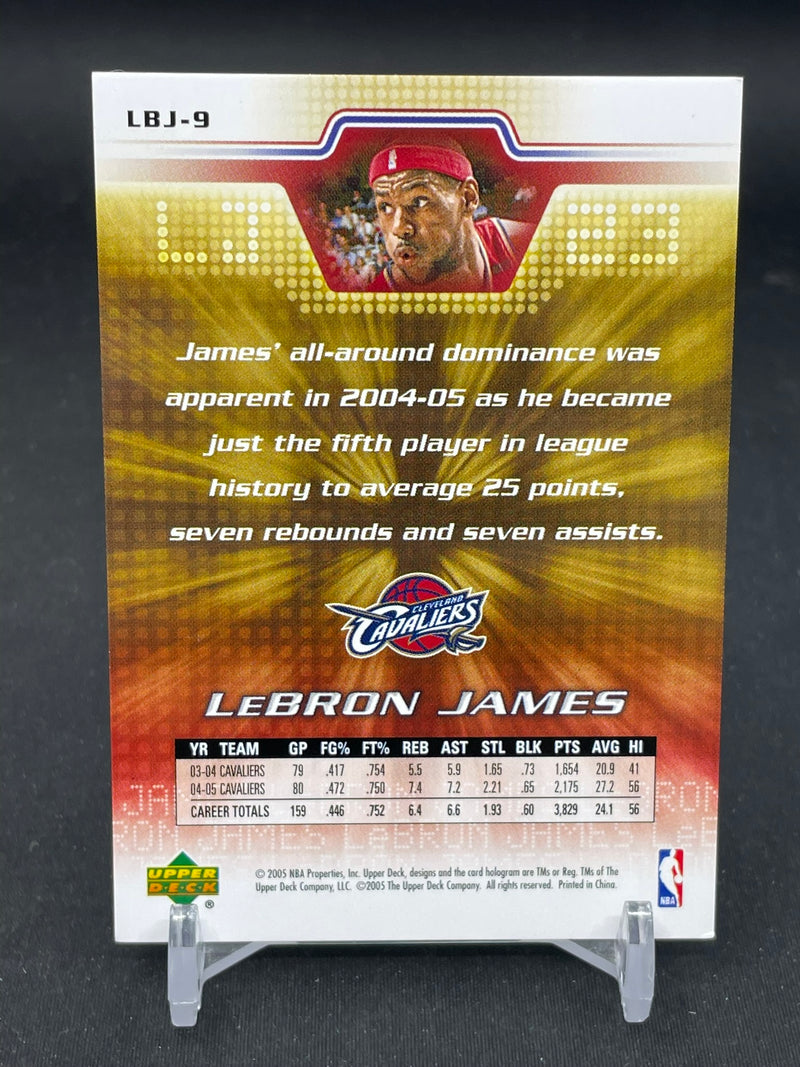 2005 UPPER DECK LEBRON JAMES COLLECTION - SINGLES - SELECT YOUR CARD