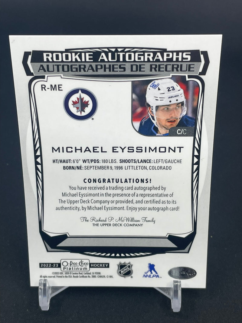 2022 UPPER DECK O-PEE-CHEE PLATINUM - ROOKIE AUTOGRAPHS - M. EYSSIMONT -