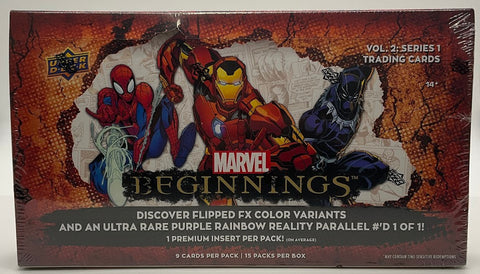 2022 UPPER DECK MARVEL BEGINNINGS HOBBY BOX (vol 2. series 1)