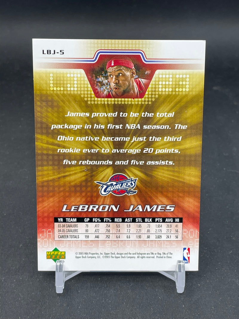 2005 UPPER DECK LEBRON JAMES COLLECTION - SINGLES - SELECT YOUR CARD