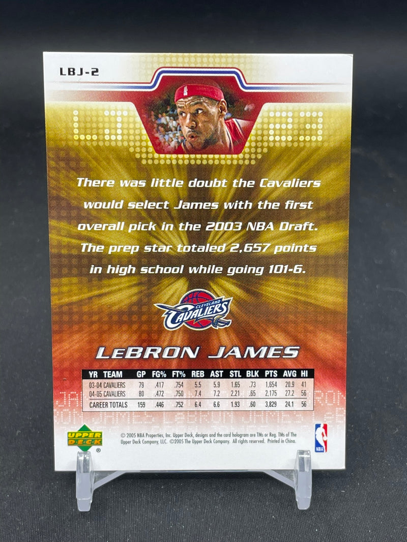 2005 UPPER DECK LEBRON JAMES COLLECTION - SINGLES - SELECT YOUR CARD