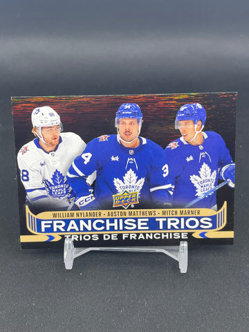 2024 UPPER DECK TIM HORTONS - FRANCHISE TRIOS - W. NYLANDER / A. MATTHEWS / M. MARNER - #FT-3