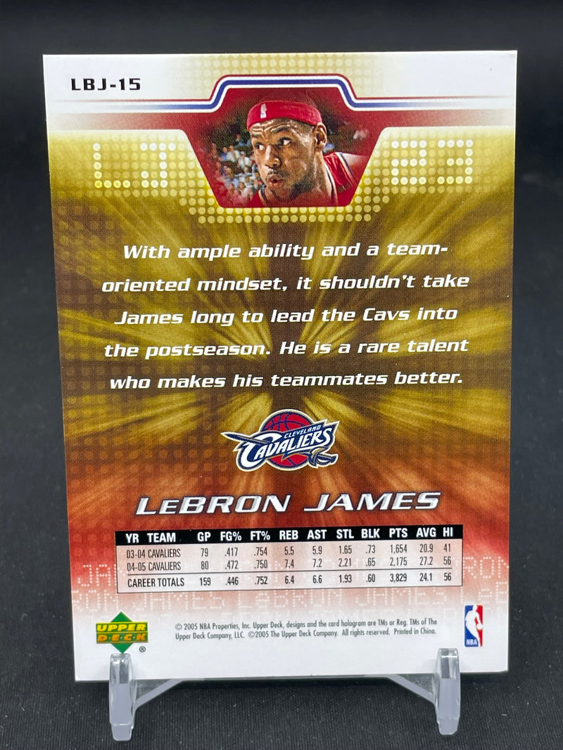 2005 UPPER DECK LEBRON JAMES COLLECTION - SINGLES - SELECT YOUR CARD