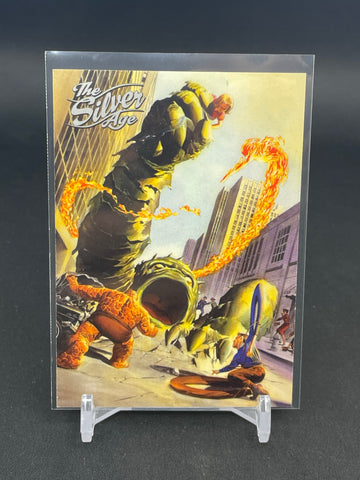 1998 FLEER SKYBOX - THE SILVER AGE PROMO CARD - FANTASTIC FOUR