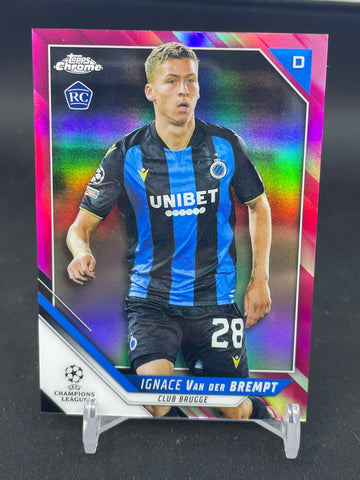 2021 TOPPS CHROME - PINK REFRACTOR - I. VAN DER BREMPT - #156 - #'D/175 - RC