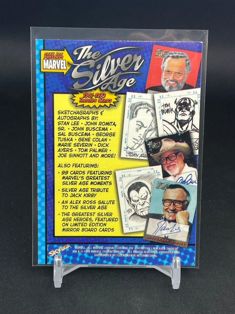 1998 FLEER SKYBOX - THE SILVER AGE PROMO CARD - FANTASTIC FOUR