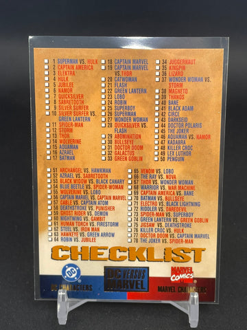 1995 DC VERSUS MARVEL - CHECKLIST - #100