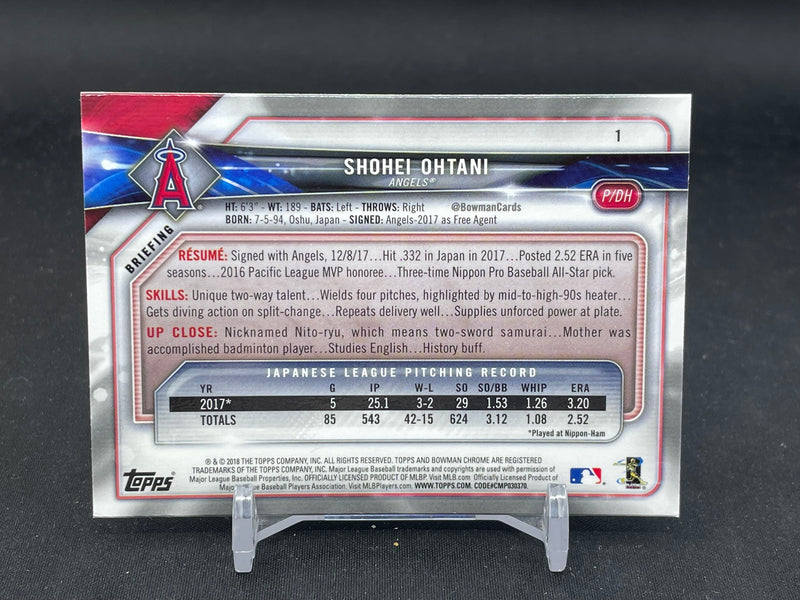 2018 BOWMAN CHROME - S. OHTANI -