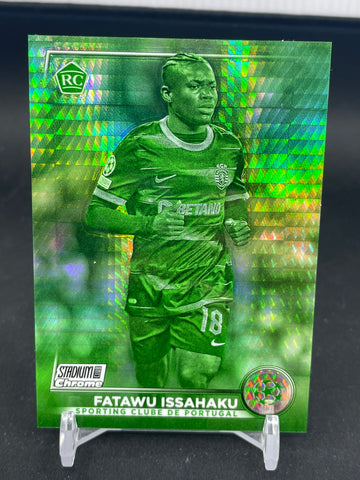 2022 TOPPS STAIUM CLUB CHROME - GREEN PRISM - F. ISSAHAKU - #52 - #'D/199 - RC