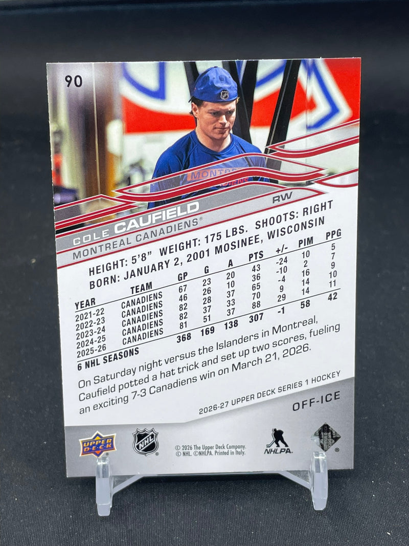 2026 UPPER DECK SERIES ONE - OFF-ICE - C. CAUFIELD -