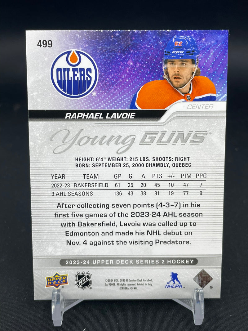 2023 UPPER DECK SERIES TWO - SILVER OUTBURST - YOUNG GUNS - R. LAVOIE -