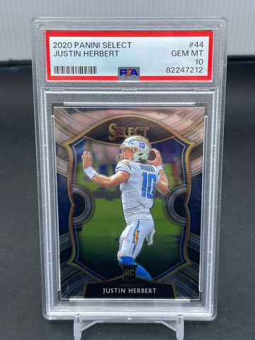 2020 PANINI SELECT - J. HERBERT - #44 - PSA 10 - RC