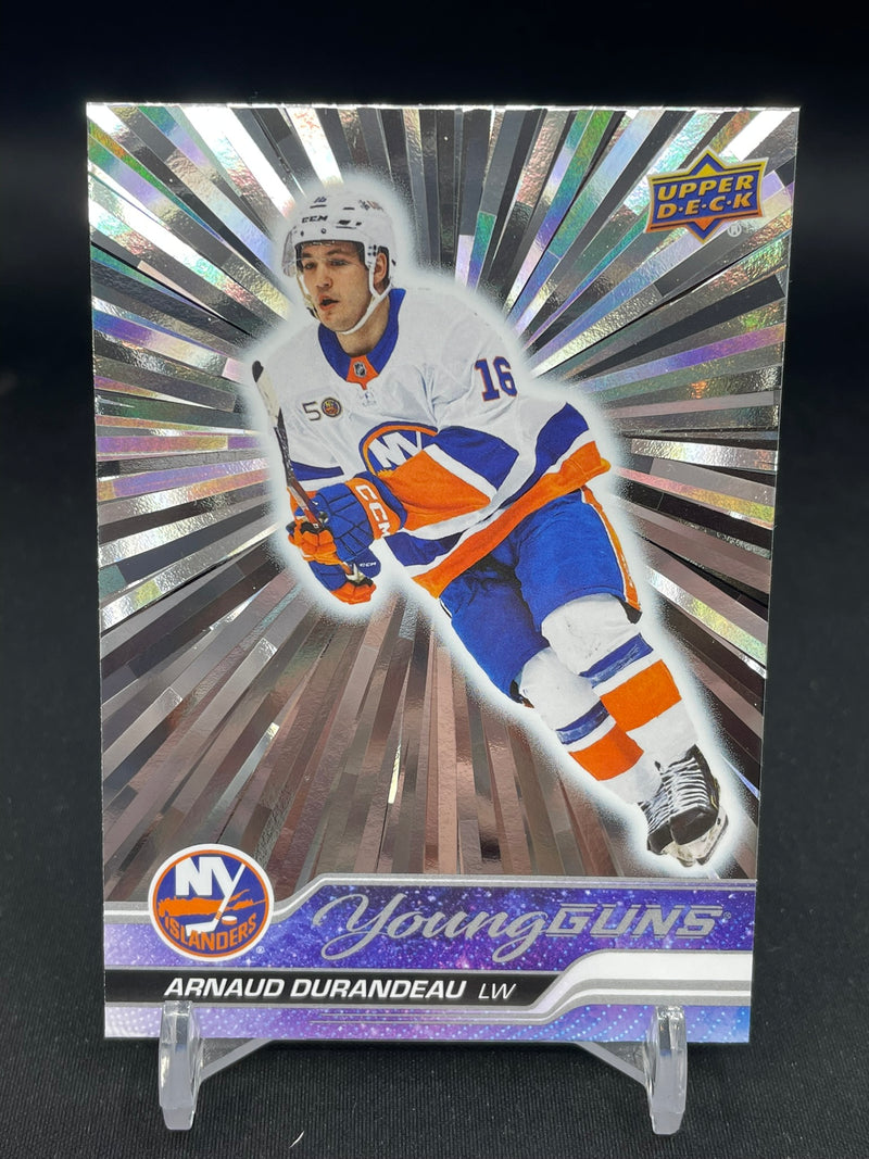 2023 UPPER DECK SERIES ONE - SILVER OUTBURST YOUNG GUNS - A. DURANDEAU -