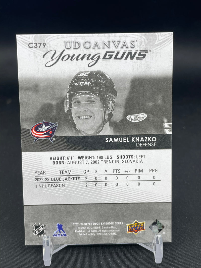 2023 UPPER DECK EXTENDED SERIES - B/W UD CANVAS YOUNG GUNS - S. KNAZKO -