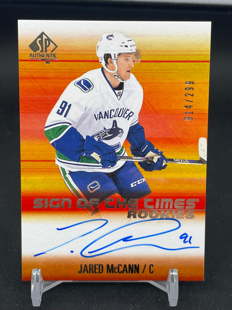 2015 UPPER DECK SP AUTHENTIC - SIGN OF THE TIMES ROOKIES - J. MCCANN - #SOTR-JM - #'D/299 - AUTOGRAPH - RC