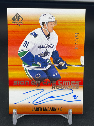 2015 UPPER DECK SP AUTHENTIC - SIGN OF THE TIMES ROOKIES - J. MCCANN - #SOTR-JM - #'D/299 - AUTOGRAPH - RC