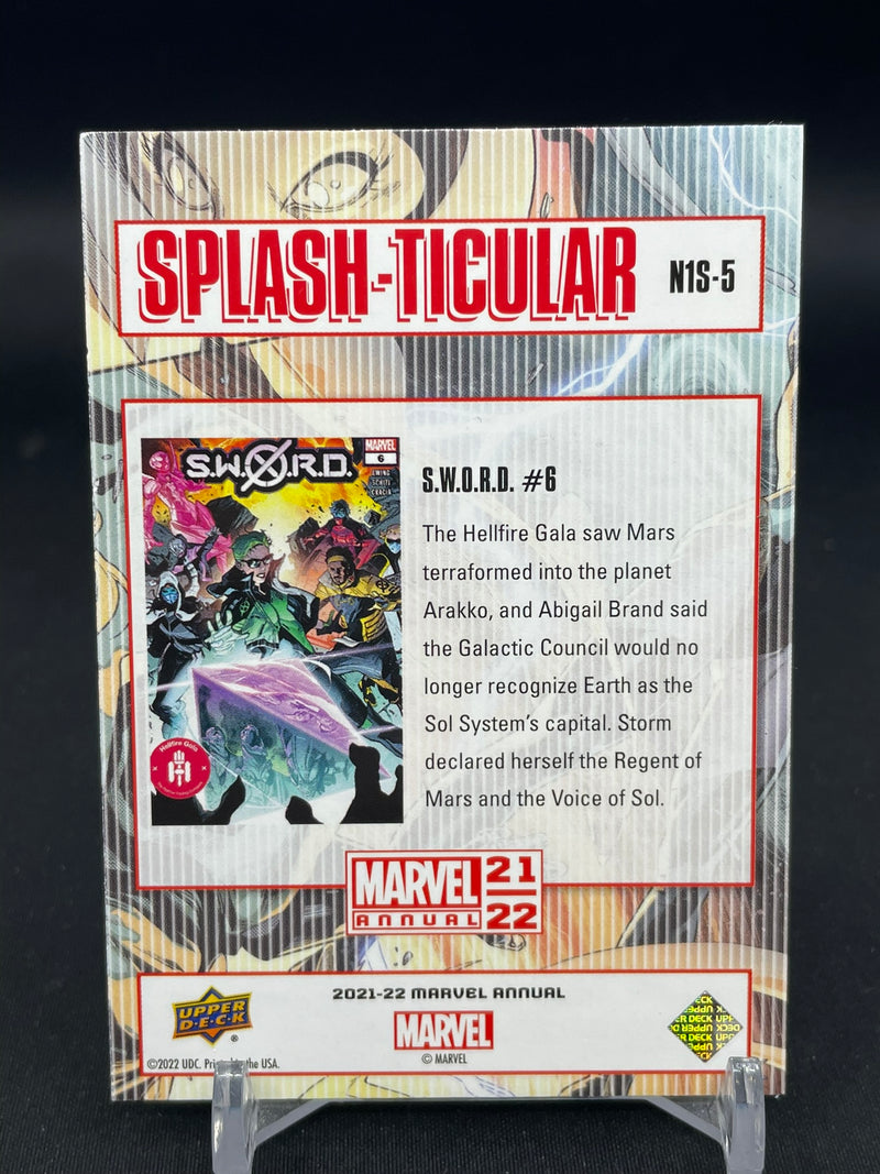 2021 UPPER DECK MARVEL ANNUAL - SPLASH-TICULAR - S.W.O.R.D -