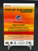 2015 UPPER DECK SP AUTHENTIC - SIGN OF THE TIMES ROOKIES - J. MCCANN - #SOTR-JM - #'D/299 - AUTOGRAPH - RC