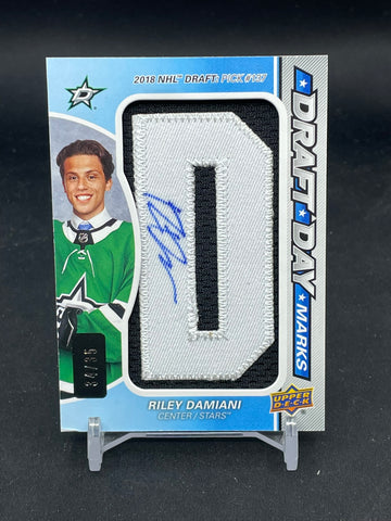 2021 UPPER DECK SP GAME USED - DRAFT DAY MARKS - R. DAMIANI - #DDM-RD - #'D/35 - RELIC - AUTOGRAPH