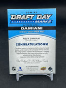 2021 UPPER DECK SP GAME USED - DRAFT DAY MARKS - R. DAMIANI - #DDM-RD - #'D/35 - RELIC - AUTOGRAPH